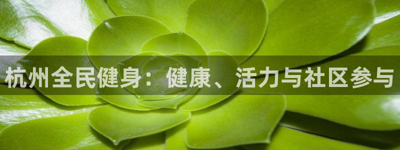 尊龙用现金一下可靠送38元：杭州全民健身：健康、活力与社