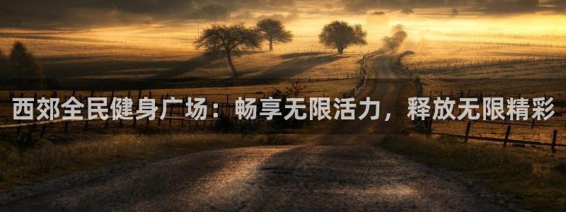 尊龙凯时官网：西郊全民健身广场：畅享无限活力，释放无限精
