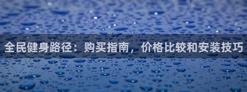 尊龙凯时人生就是搏!官网：全民健身路径：购买指南，价格比
