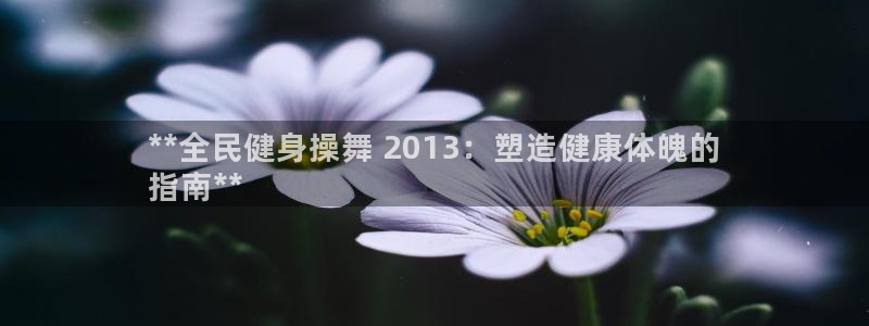 尊龙z6官网：**全民健身操舞 2013：塑造健康体魄的