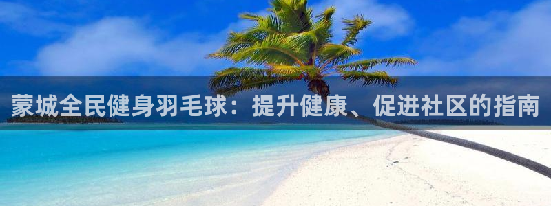 尊龙z6.con：蒙城全民健身羽毛球：提升健康、促进社区