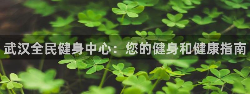 尊龙凯时提款冻卡吗：武汉全民健身中心：您的健身和健康指南